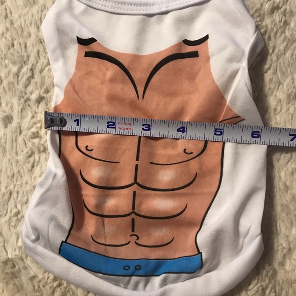 Muscle Printed Pet T-Shirt xs - Picture 5 of 8